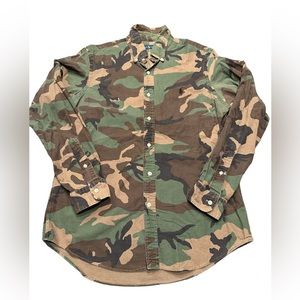 Ralph Lauren Green Camouflage Oxford